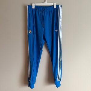 Adidas JN3057 Mens XL Real Madrid Terrace Icons Track Pants Blue